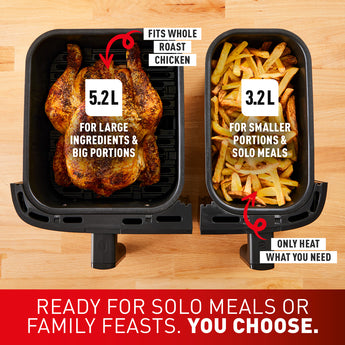 TEFAL Dual Easy Fry Air Fryer 8.3 L EY901840
